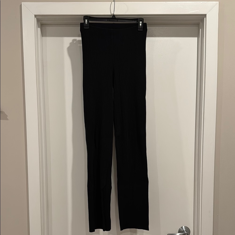 Cotton Citizen Black Straight Leg Pants